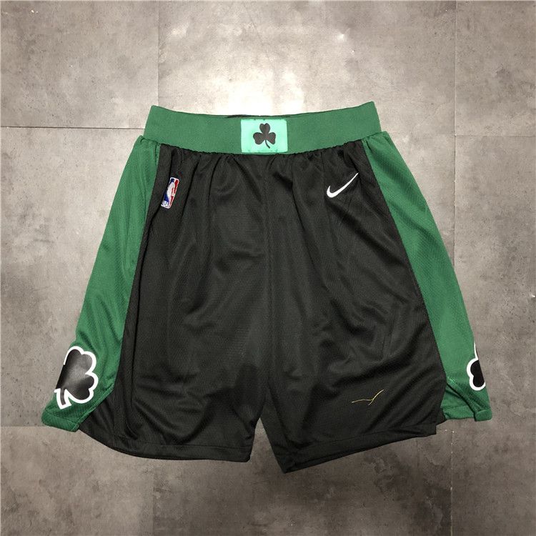 Cheap Men NBA Boston Celtics Black Nike Shorts 0416